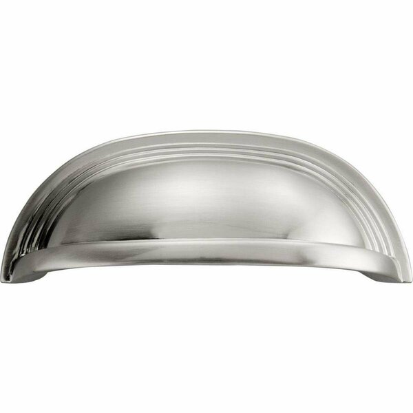 Grandoldgarden 3 in. & 96 mm Park Avenue Cup Pull - Satin Nickel GR3747384